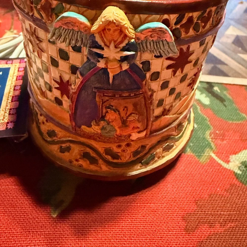 Jim Shore Nativity‎ Angel Electric Votive Warmer • Christmas Holiday Decor